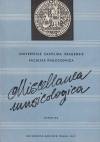 Miscellanea musicologica XX (1967)