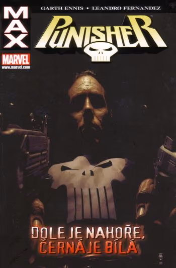 Punisher MAX - Dole je nahoře, černá je bílá