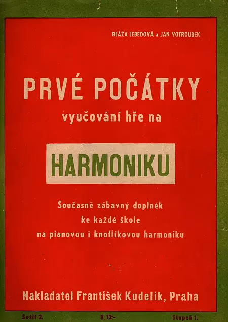 Prvé počátky vyučování hře na harmoniku 2