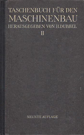 Taschenbuch für den Maschinenbau II