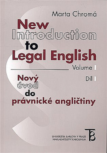 New Introduction to Legal English – Volume I.